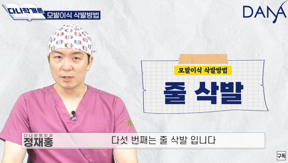 모발이식 수술 시 삭발 종류 관련 이미지 8