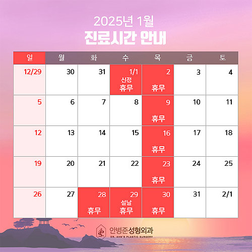 [방배역성형외과] 설 연휴 휴진 안내 및 새해 인사~ 관련 이미지 3