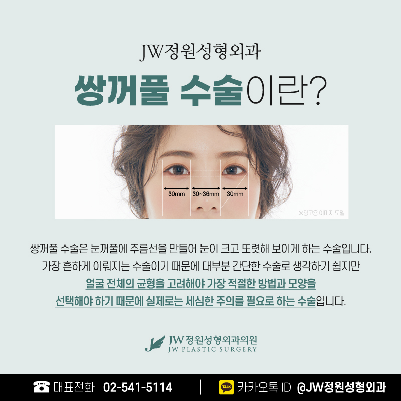 눈성형잘하는병원 크고 예쁜 눈으로 【강남 JW정원성형외과】 관련 이미지 2