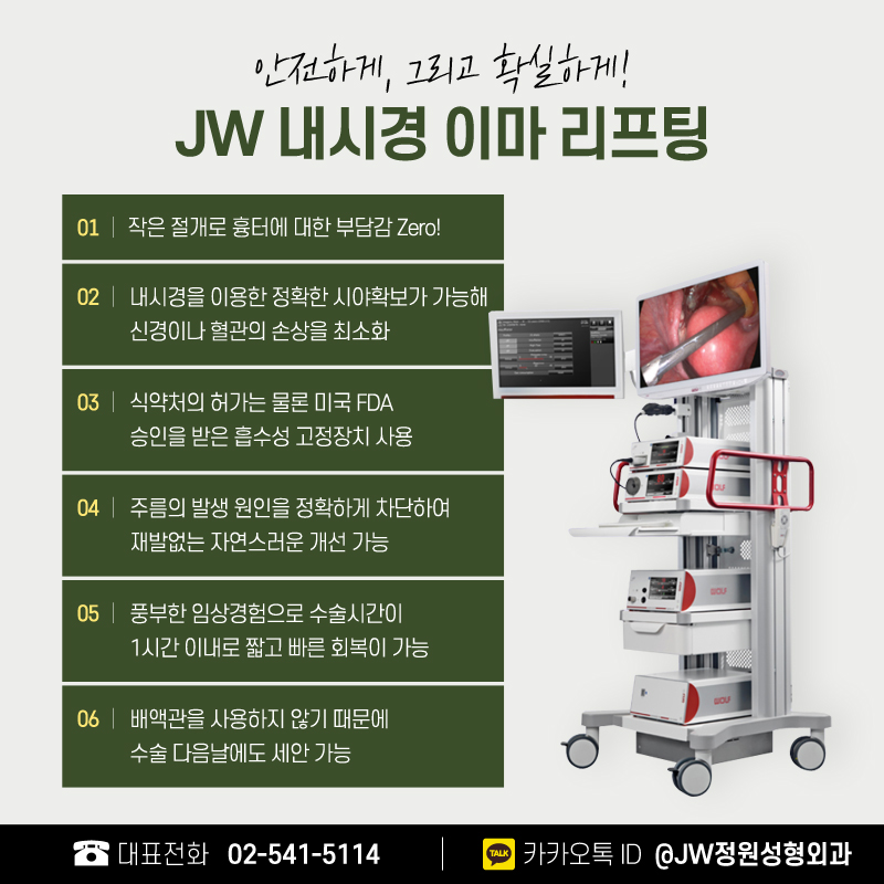 이마거상술비용 노화,주름? 이제는 안녕! 【강남 JW정원성형외과】 관련 이미지 4