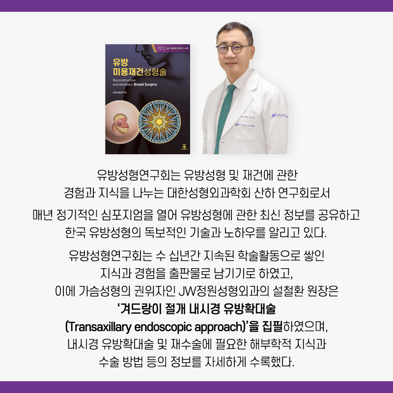 강남 JW정원성형외과 :: 설철환 원장, 유방미용재건성형술 저서의 관련 이미지 2