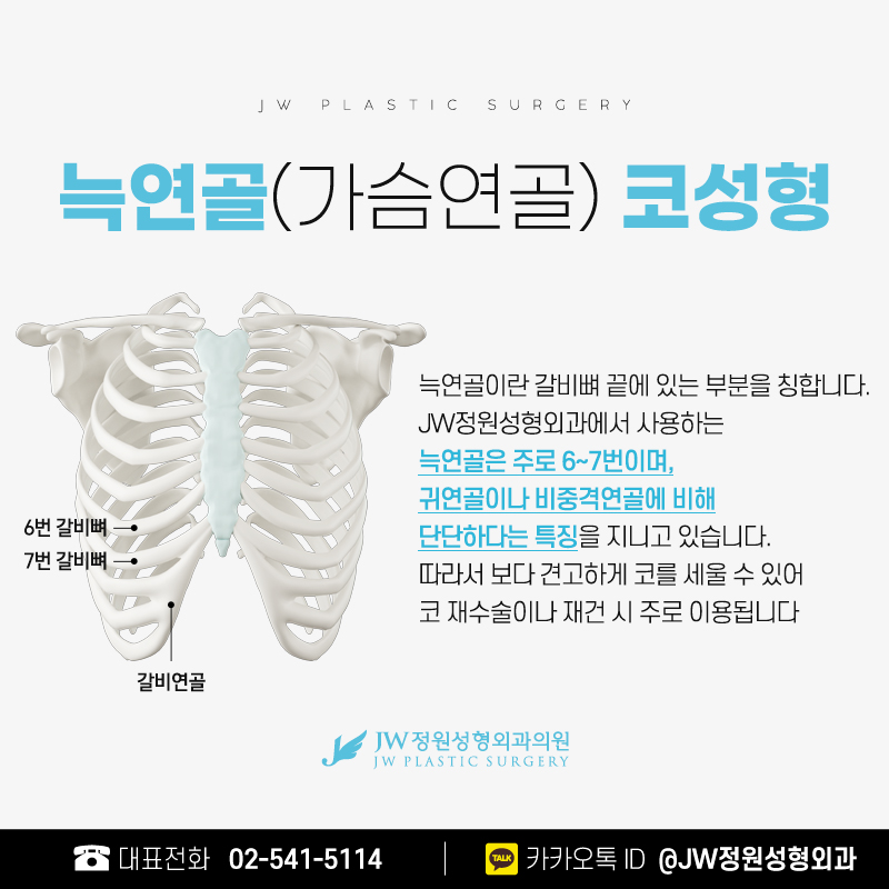 강남늑연골코수술 부작용은 낮추고 모양은 자연스럽게! 【강남 JW정원성형외과】 관련 이미지 2
