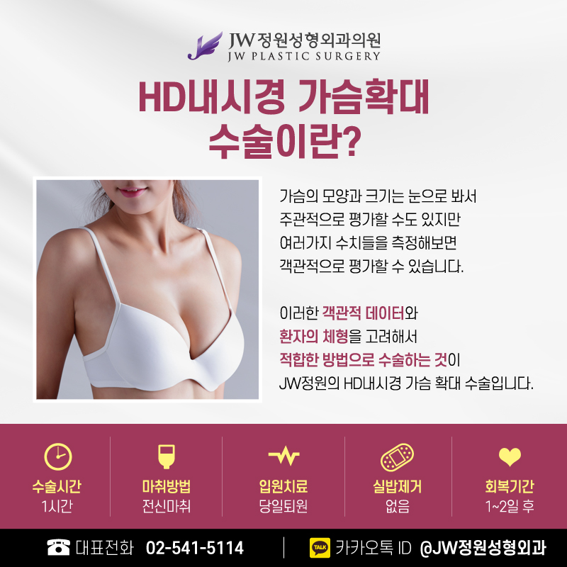 가슴수술흉터 없었던 것처럼 걱정을 덜어주니까! 【강남 JW정원성형외과】 관련 이미지 1
