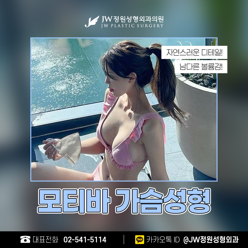 가슴보형물종류 부드러운 감촉 【강남 JW정원성형외과】 관련 이미지 1