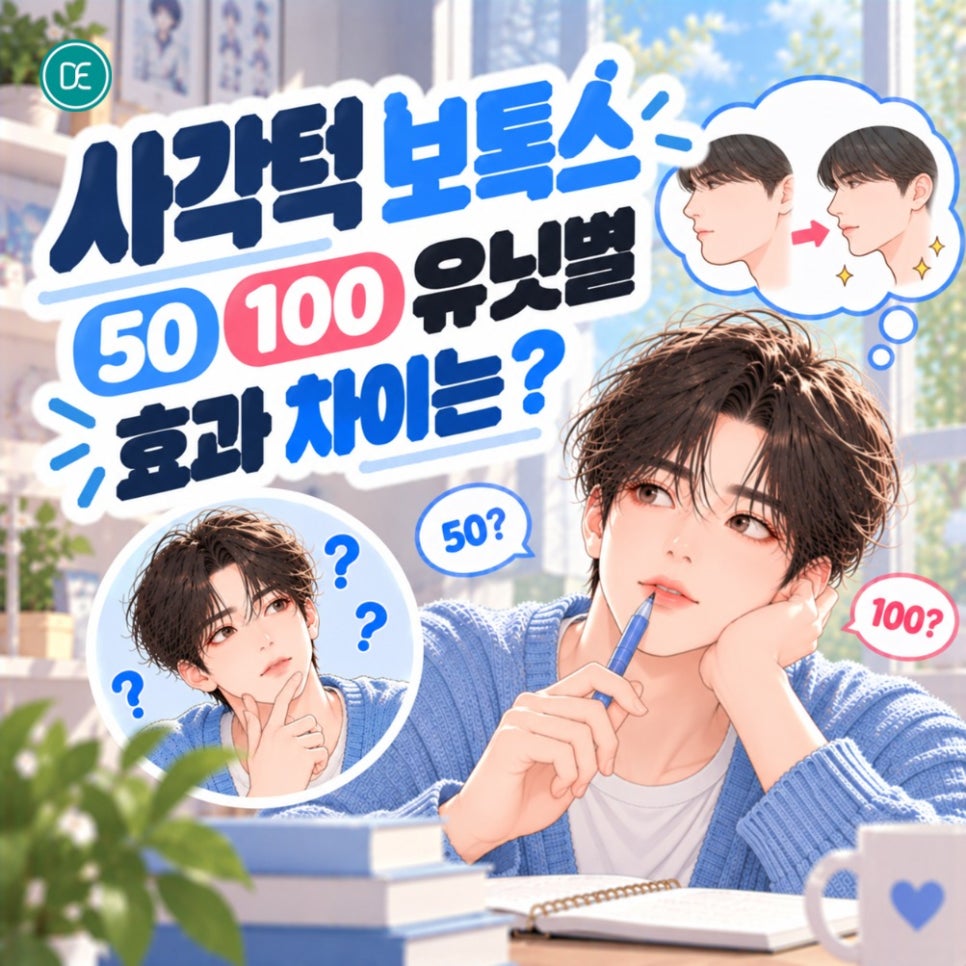 선릉 사각턱 보톡스 50 100 유닛별 효과 차이는? 관련 이미지 2