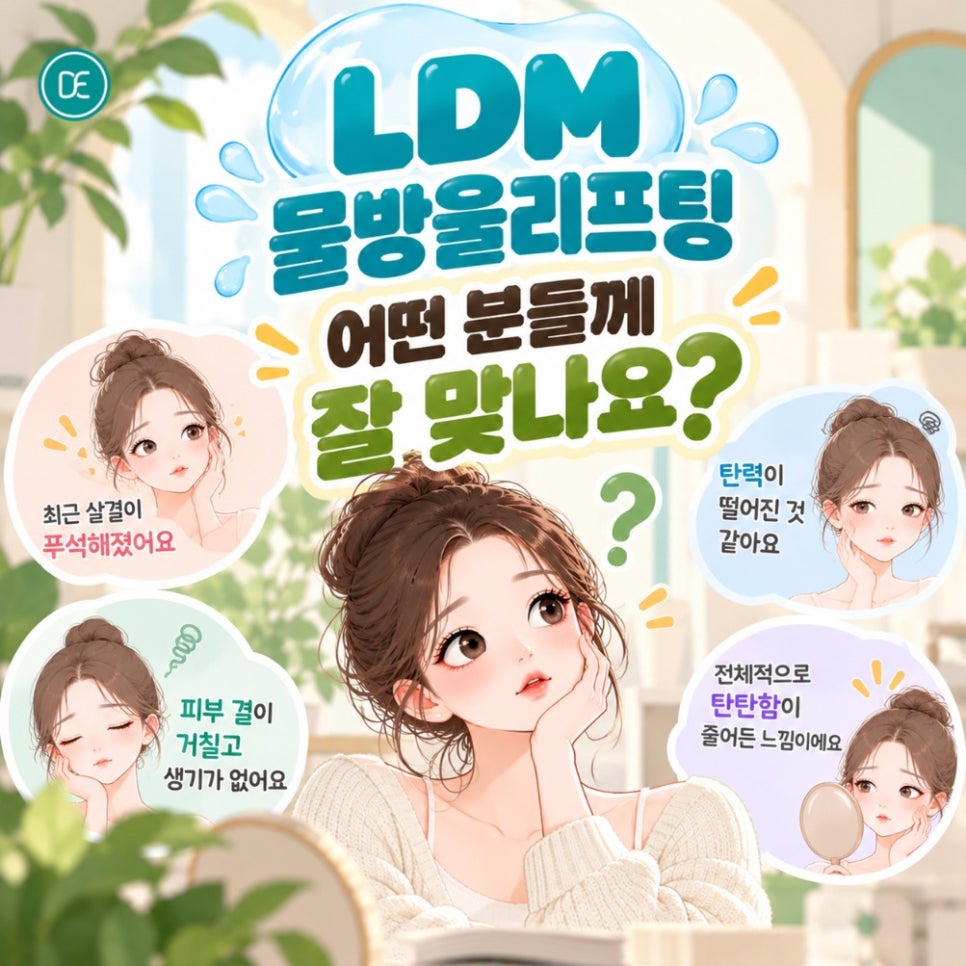 화성 LDM 물방울리프팅, 푸석하고 탄력없는 피부에 어떤 효과? 관련 이미지 3