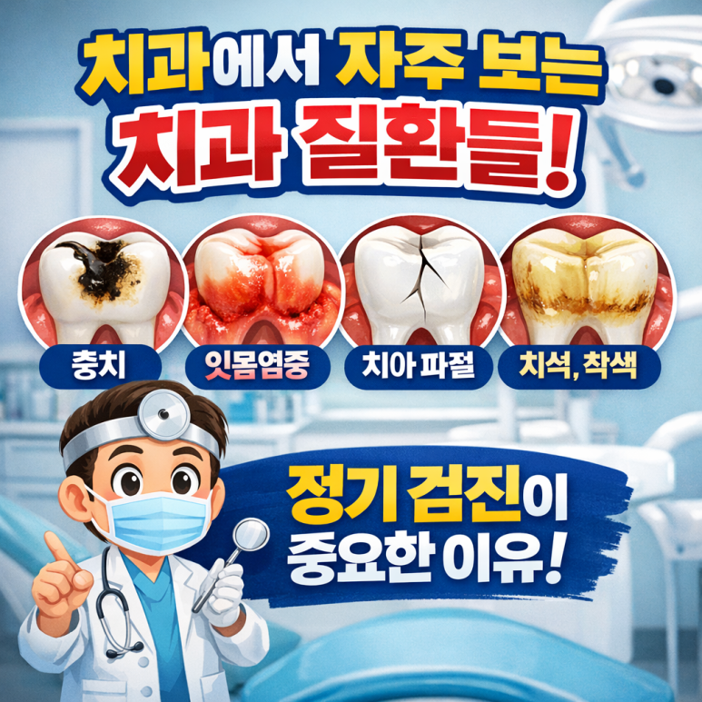 상봉동치과에서 자주 보는 치과 질환들, 왜 정기 검진이 중요한지 알려드립니다 관련 이미지 1