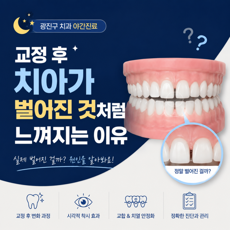 Gwangjin-gu Dental Clinic with Evening Hours: Why Teeth May Feel Spaced After Orthodontic Treatment image 1