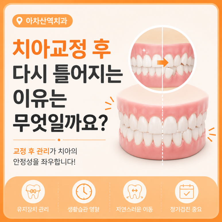 Achasan Station Dental Clinic: Why Do Teeth Shift Again After Orthodontic Treatment? image 1