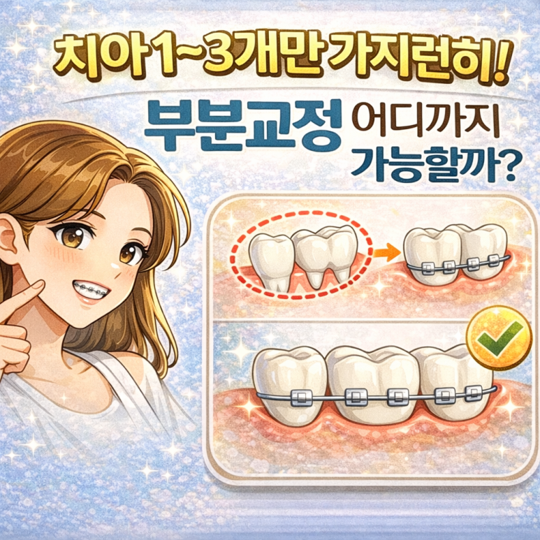 상계동치과, 치아 1~3개만 가지런히! 부분교정 어디까지 가능할까요? 관련 이미지 1