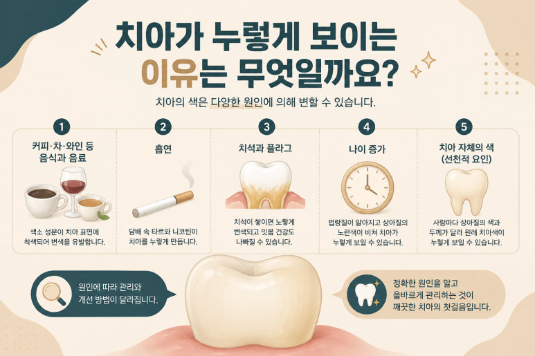 중곡역치과 치아가 누렇게 보이는 이유는? 원인부터 개선 방법까지 관련 이미지 3
