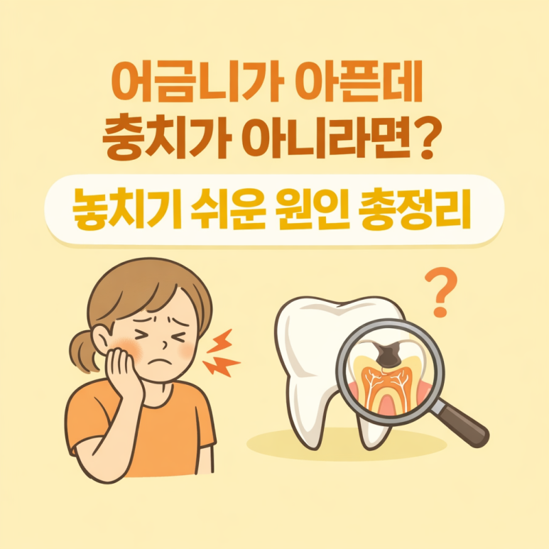 구의역치과 어금니가 아픈데 충치가 아니라면? 놓치기 쉬운 원인 총정리 관련 이미지 1