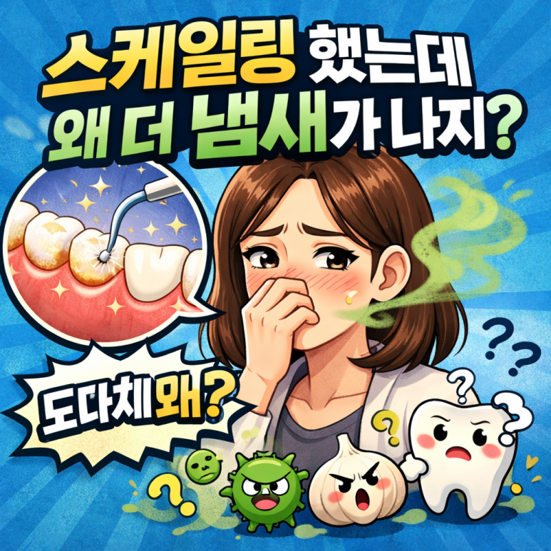 Gunjja Dental Clinic: Is it normal to feel like there is more odor after scaling? Reasons you may notice bad breath image 1