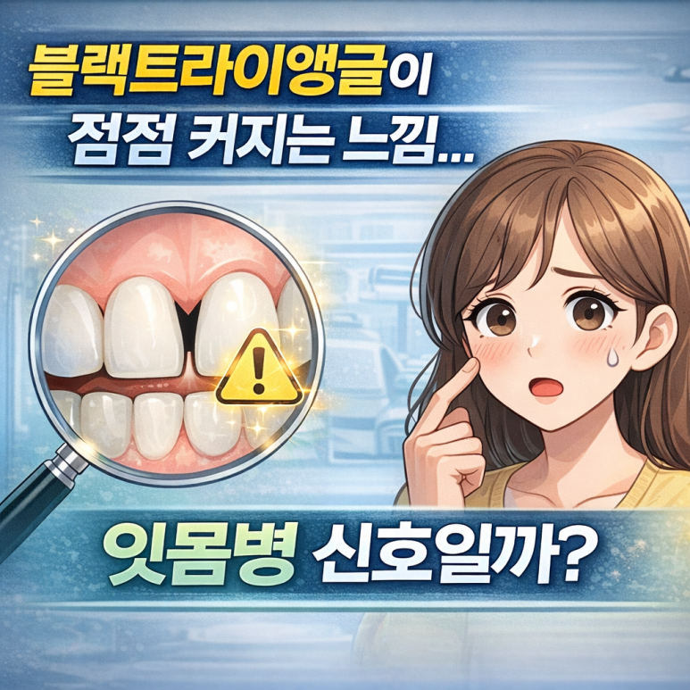 아차산역치과｜블랙트라이앵글이 점점 커지는 느낌&hellip; 잇몸병 신호일까요? 관련 이미지 1