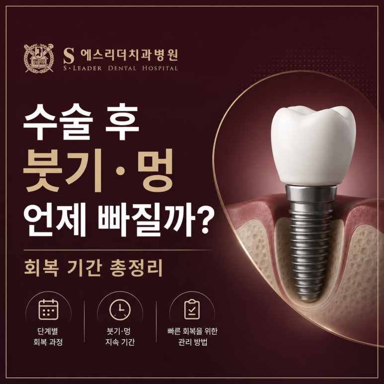 광진구임플란트|수술 후 붓기·멍 언제 빠질까? 회복 기간 총정리 관련 이미지 1