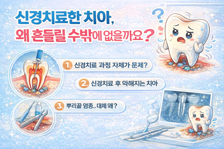 신경치료 치아가 흔들리는 이유, 광진구치과에서 설명합니다. 관련 이미지 2