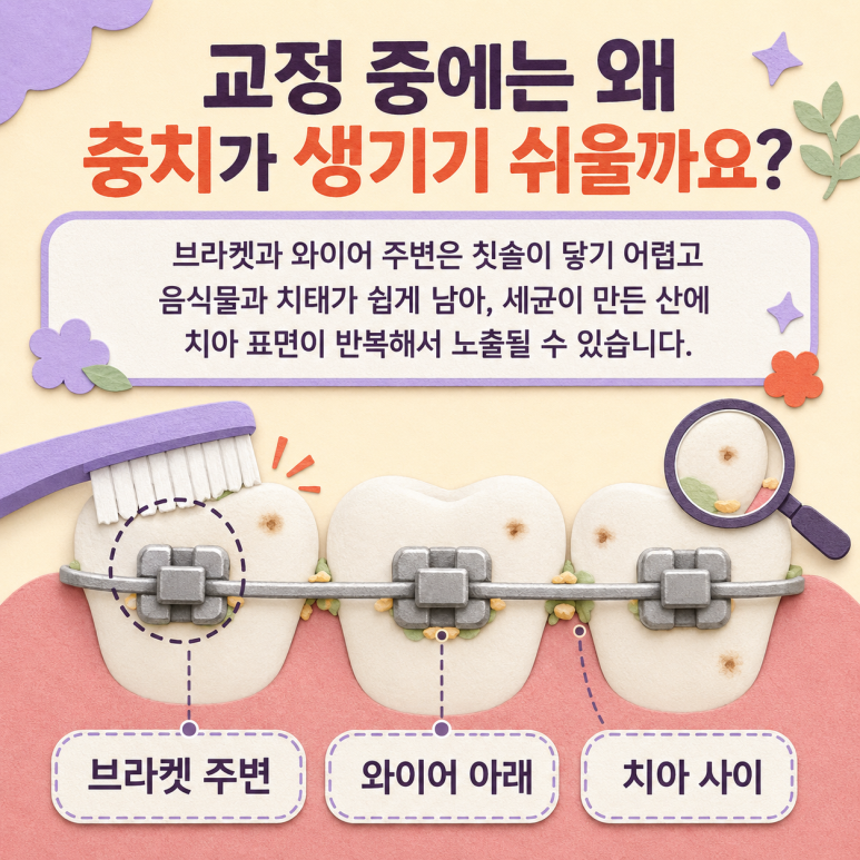 사가정역치과 교정 중 충치가 발견되면 치료는 어떻게 진행할까요? 관련 이미지 2