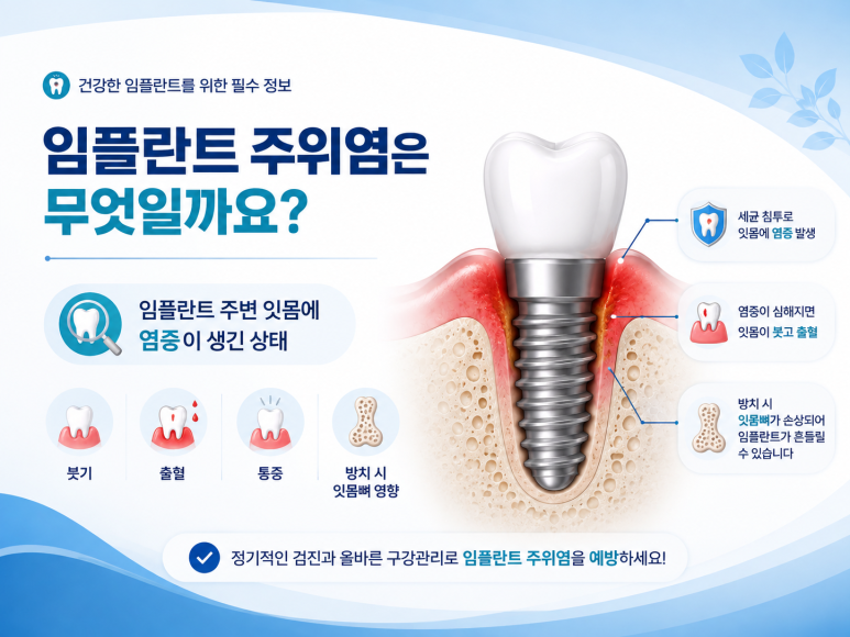 광진구치과 임플란트 주위염은 왜 생길까요? 잇몸에서 피가 난다면 확인해야 할 것 관련 이미지 2
