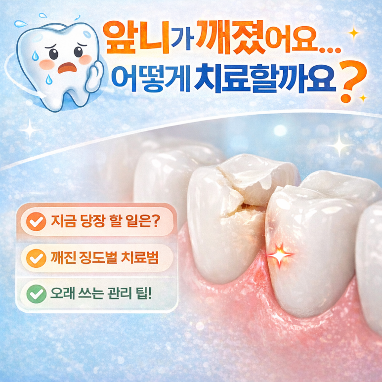 Chipped Front Tooth Treatment: Can It Be Done the Same Day? | A Quick Look at the Process and Timeline at a Gwangui-dong Dental Clinic image 1