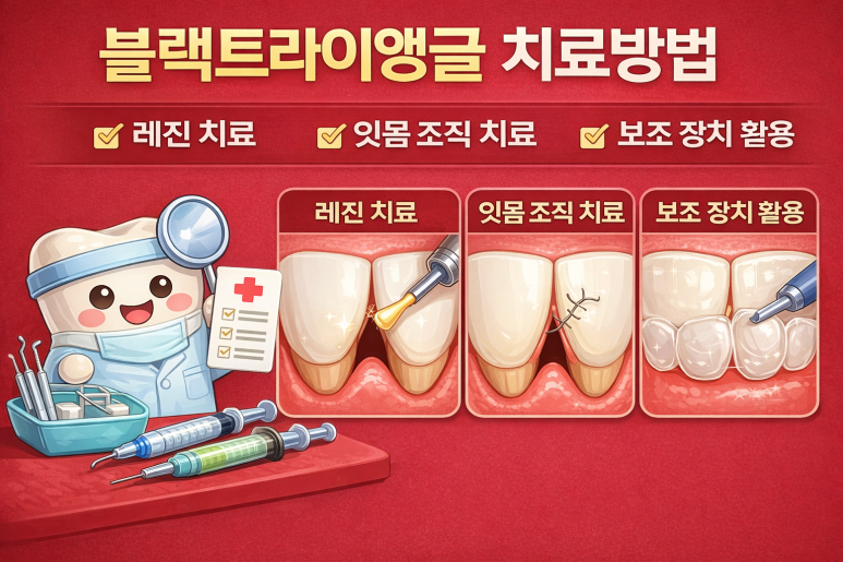 중곡동치과 블랙트라이앵글, 치아 사이 검은 틈 왜 생길까? 원인과 관리 방법 관련 이미지 6