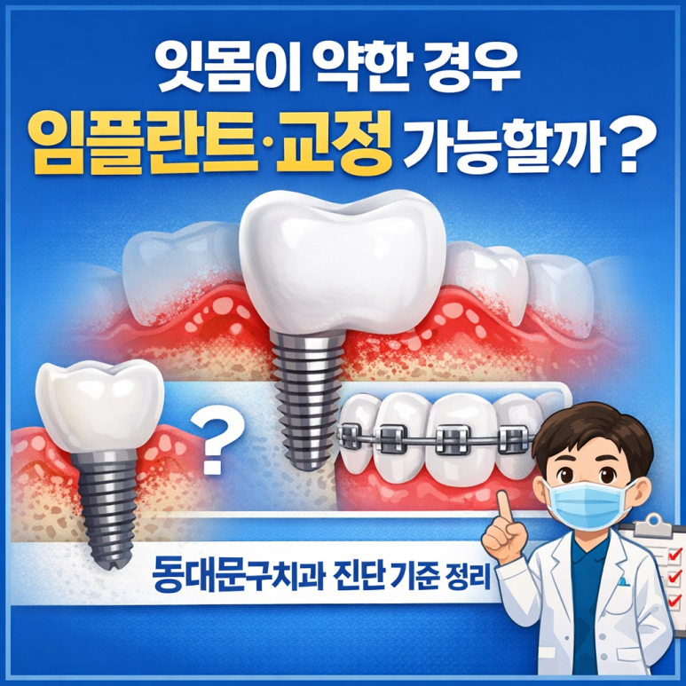 If Your Gums Are Weak, Is Implant or Orthodontic Treatment Possible? Dental Diagnosis Criteria in Dongdaemun-gu image 1