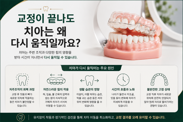 건대교정치과 유지장치 착용 시간, 교정 직후가 중요한 이유 관련 이미지 3