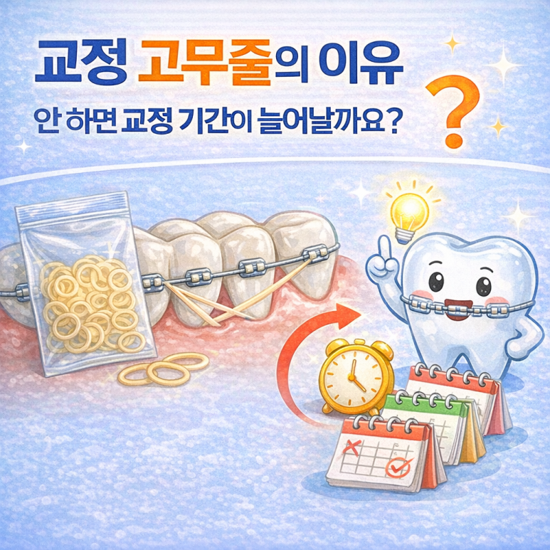 The Reason for Orthodontic Elastics, as Explained by a Haengdang-dong Dental Clinic｜Will treatment take longer if you don’t wear them? image 1