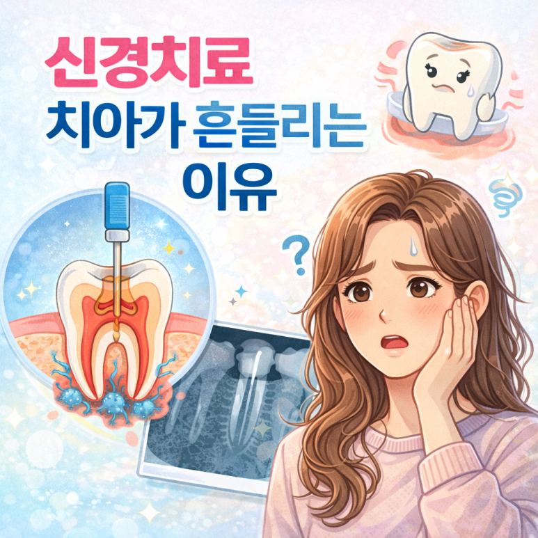 신경치료 치아가 흔들리는 이유, 광진구치과에서 설명합니다. 관련 이미지 1