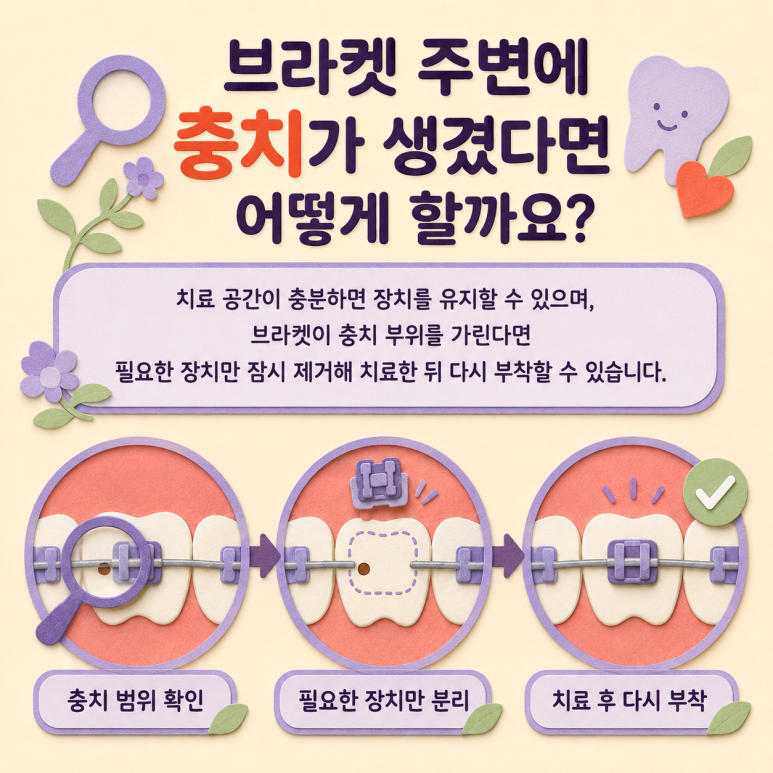 사가정역치과 교정 중 충치가 발견되면 치료는 어떻게 진행할까요? 관련 이미지 6