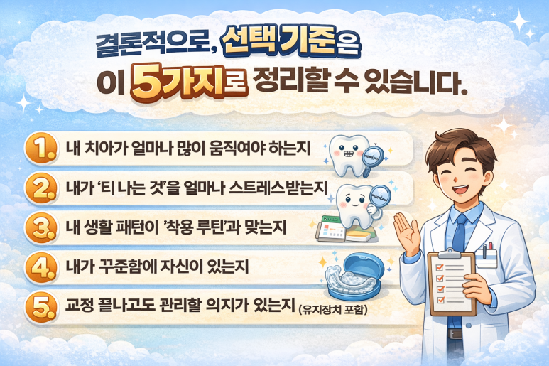 노원역치과에서 알려드리는 투명교정 vs 브라켓교정 선택 기준 관련 이미지 5