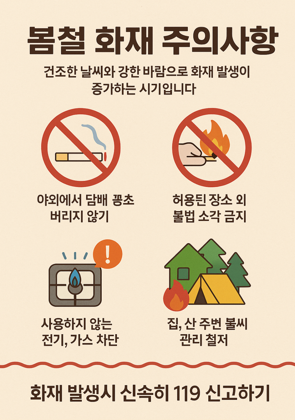 Spring Fire Safety :: For spring fire safety, remember and practice just 5 things for you and your family. image 6