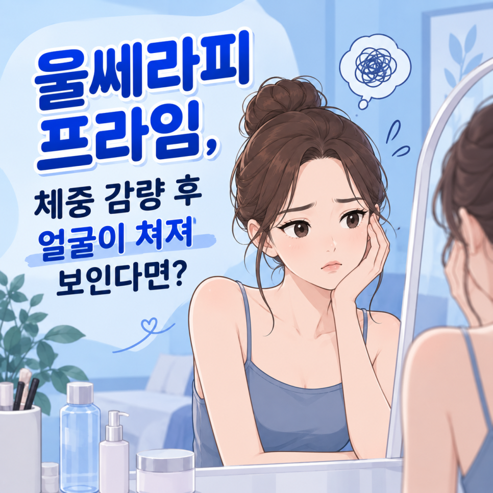 분당구 울쎄라피 프라임, 체중 감량 후 얼굴이 쳐져 보인다면? 관련 이미지 2