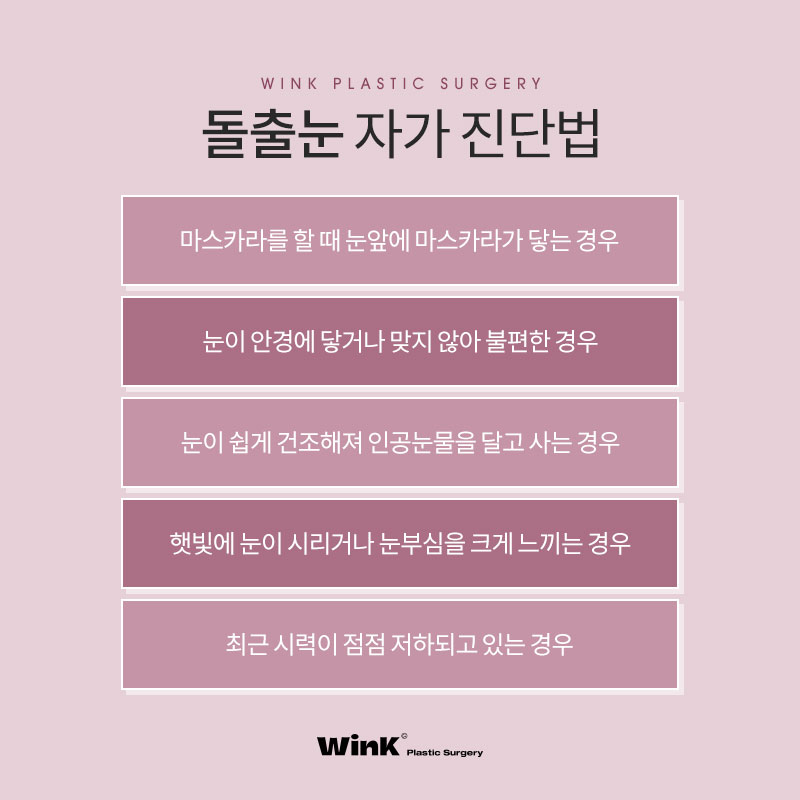 내 눈은 안구가 앞으로 튀어나온 돌출눈? 윙크성형외과에서 알려드리는 돌출눈성형 진단법! 관련 이미지 7