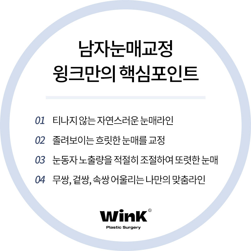 윙크성형외과 남자눈매교정  자연스럽고 또렷하게 관련 이미지 6
