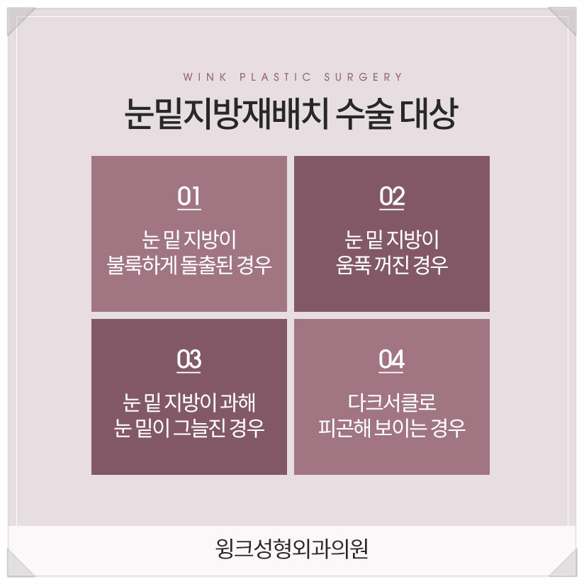 눈밑지방재배치가격좋은곳 눈밑지방재배치병원 눈밑지후기 찾는다면 윙크성형외과 관련 이미지 4