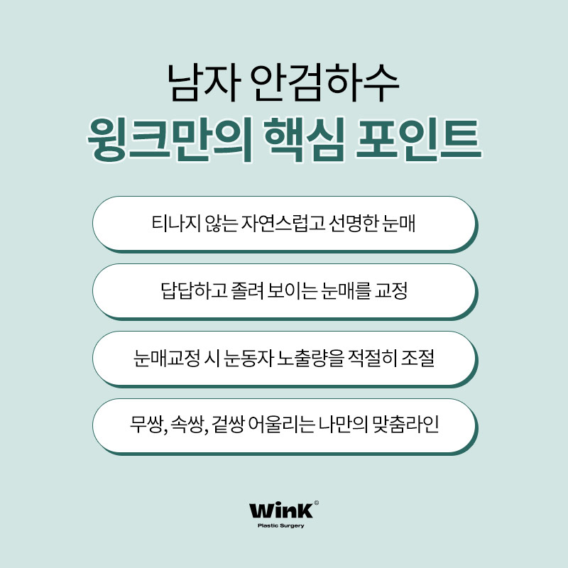 남자안검하수후기 안검하수교정 윙크성형외과 남자눈매교정수술전후 관련 이미지 4