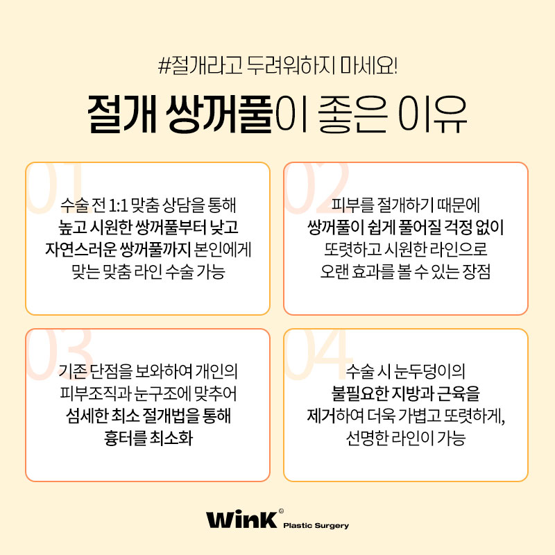 풀릴 걱정 없는 윙크성형외과 절개쌍꺼풀 관련 이미지 5
