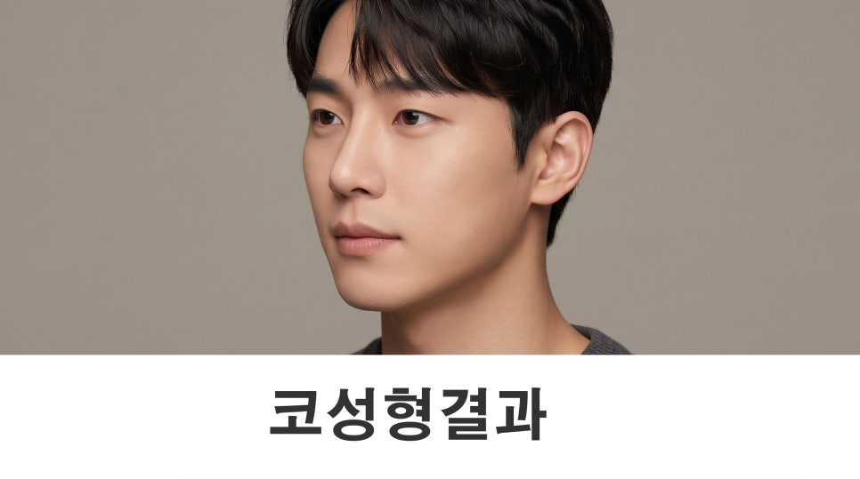 코성형결과 자연스러운 옆라인을 만드는 기준 관련 이미지 1