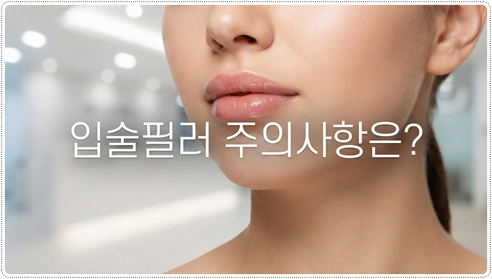 입술필러전후 주의사항과 관리법 관련 이미지 1