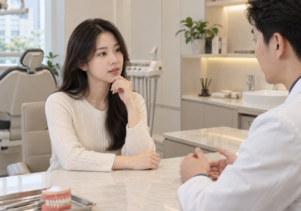 양악수술 상담에서 앞니가 닿지 않는 교합을 확인하는 기준 관련 이미지 4