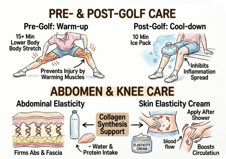 Sore Knees After Golf, Sagging Abdominal Elasticity Management - Larian Cheongdam Clinic image 4