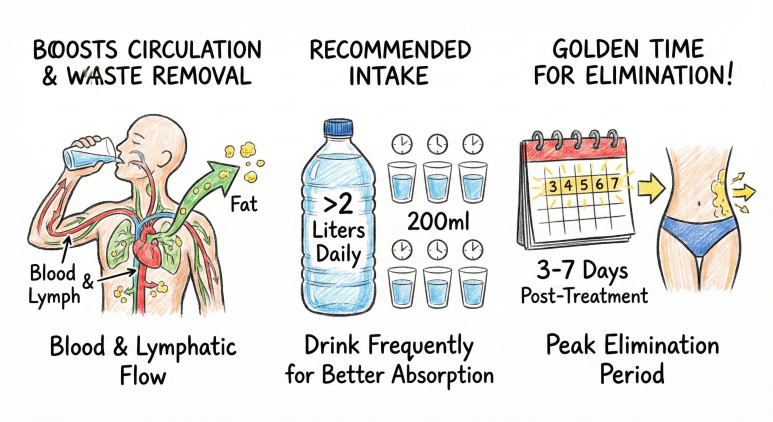 Cheongdam Dermatology: No Effect from Fat-Dissolving Injections? Water Intake Changes the Results image 2