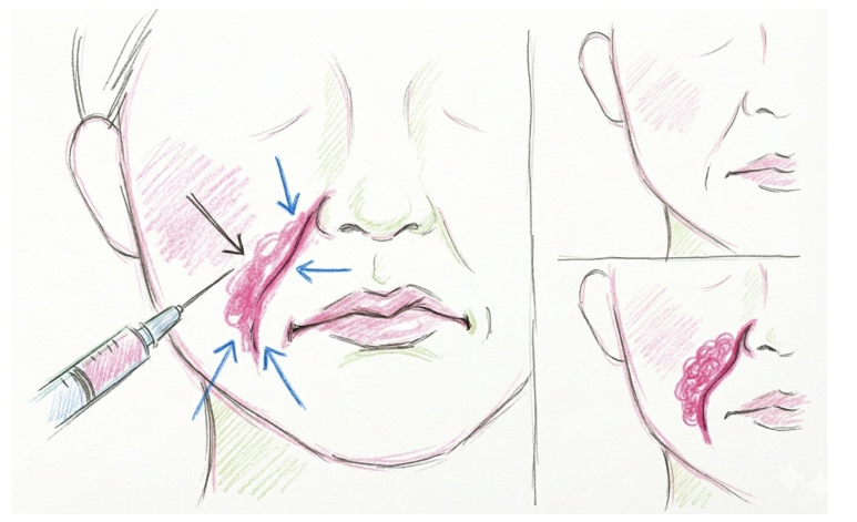 Comparing Types of Nasolabial Fold Procedures - Larian Cheongdam Clinic image 1