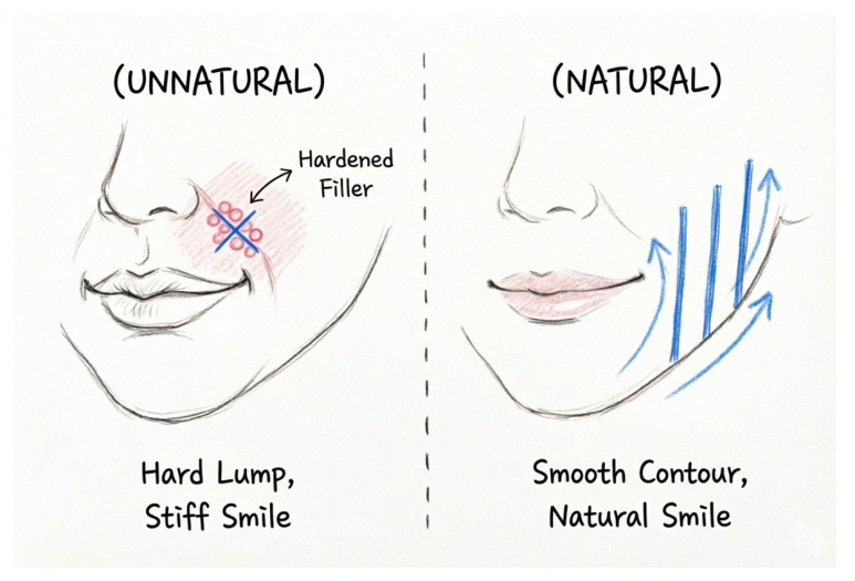 If You’re Worried About Side Effects of Nasolabial Fold Procedures, Such as Cheek Dents or Nodules - Larian Cheongdam Clinic image 1