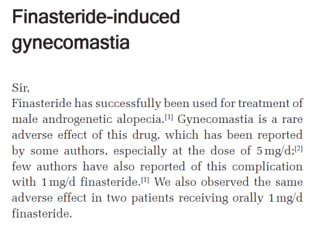 [Gynecomastia Column] Can Gynecomastia Develop After Taking Hair Loss Medication? image 1