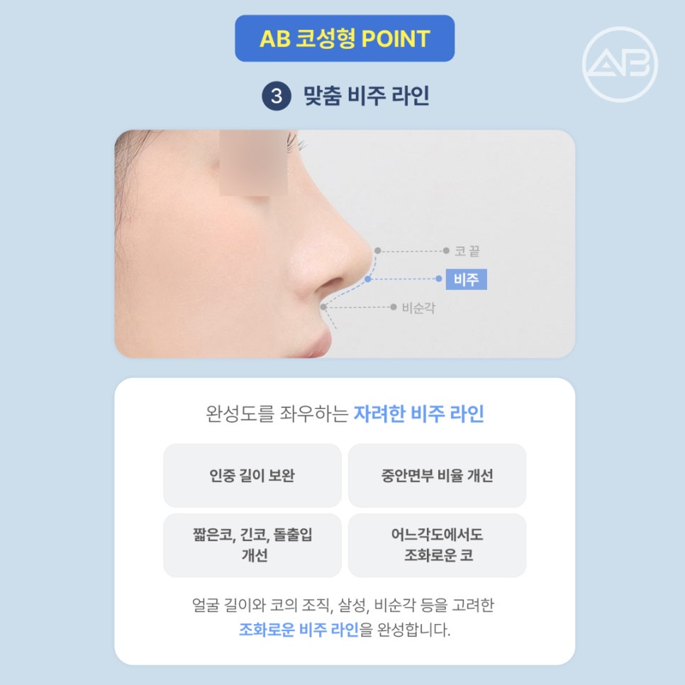 에이비성형외과 코끝처짐교정 원인부터 비주교정수술 비순각교정 핵심 정리 관련 이미지 4