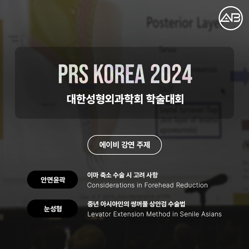 PRS KOREA 2024 : 에이비성형외과의 발표 내용과 성과 관련 이미지 1