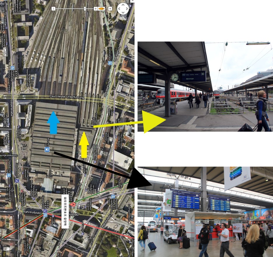 Munchen Hbf...뮌헨중앙역 & 퓌센행 기차타는곳 관련 이미지 1