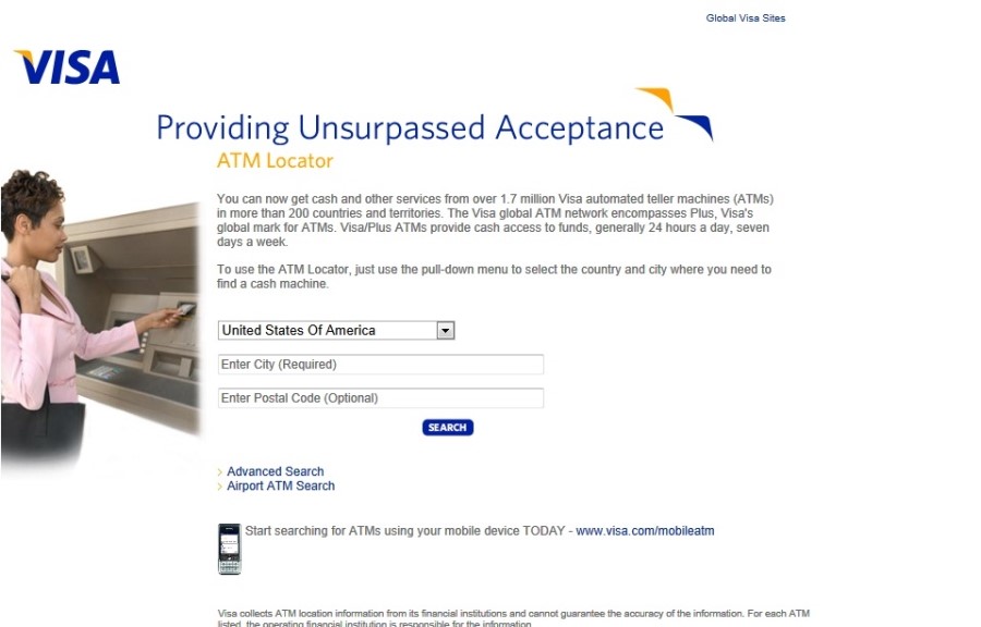 전세계 VISA 카드 ATM 위치..~~ 관련 이미지 1
