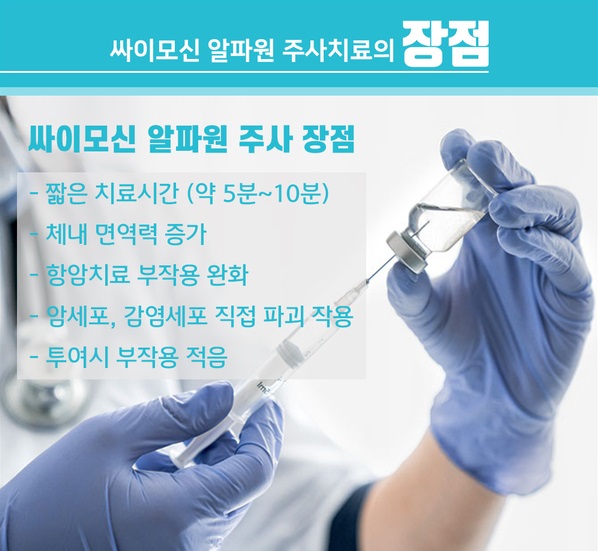싸이모신 알파원 주사치료 - 항암면역주사제 관련 이미지 2
